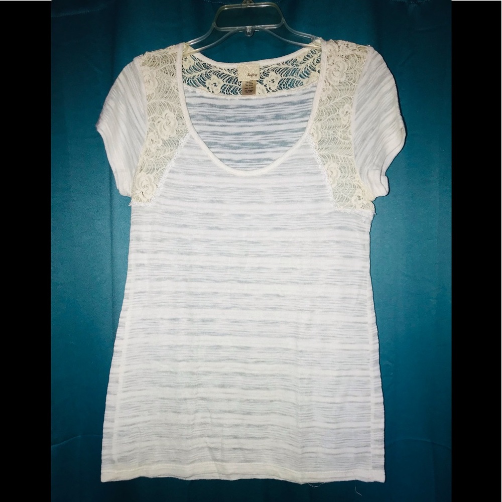 Cream lace blouse